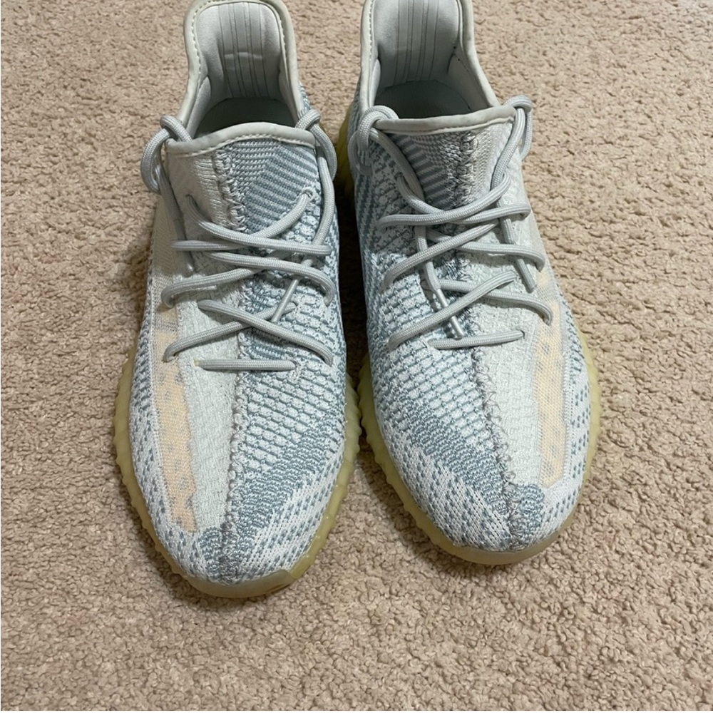 Yeezy Athletic Shoes in Gray and Cream